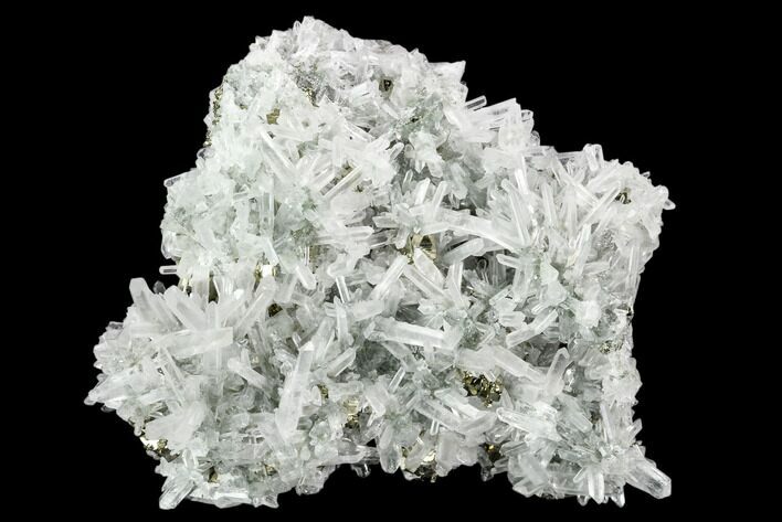 Pyrite and Quartz Crystal Association - Peru #120121